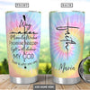 Colorful Faith Way Maker Jesus - Personalized Stainless Steel Tumbler