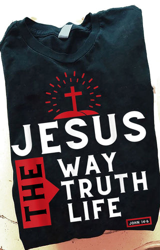 Bible Verse John 14 6 Jesus the Way, the Truth, the Life - Standard T-shirt