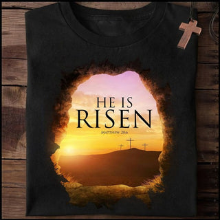 He is risen Jesus cross - Standard T-shirt