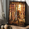 Amazing forest, Animal of God, Normal isn't coming back Jesus is American flag - Matte Canvas