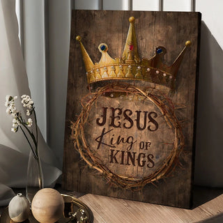 Crown of thorn Jesus King of Kings - Matte Canvas
