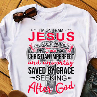 I'm On Team Jesus Cross - Standard T-shirt