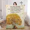 Do Not Worry God Feeds You God Meets Your Need God Loves You  - Blanket 30x40 50x60 60x80