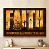 FAITH FORWARDING ALL ISSUES TO HEAVEN JESUS - Matte Canvas