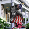 God faith over fear awareness and beliefs America Flag - House Flag