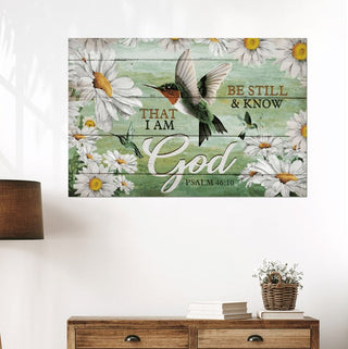 I am God hummingbird - Matte Canvas