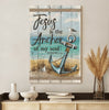 Jesus is the anchor of my soul - Matte Canvas