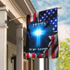 Jesus is my savior Blue cross America Flag - House Flag