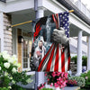 Jesus Saves God Bless America Flag - House Flag