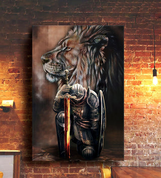Jesus, Lion of Judah, Warrior art - Amazing warrior - Matte Canvas