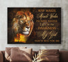 Lion of Judah Cross Way maker miracle worker - Matte Canvas
