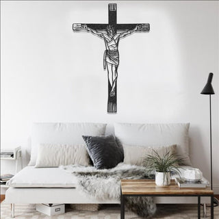 Faith Bible Cross Jesus - Cut Metal Sign
