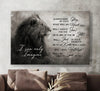 Black and white Lion i can only imagine - Matte Canvas