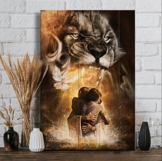 The Lion of Judah God save me - Matte Canvas