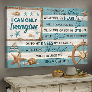 The seashells Ocean theme I can only imagine - Matte Canvas