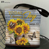 Today I Choose Joy Pretty Vase Of Sunflower - Tote Bag