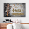 Warrior of Christ God is with her she will not fall Psalm 46:5 - Matte Canvas