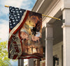 Eagle Amazing American flag Be still and know that I am God - House Flag