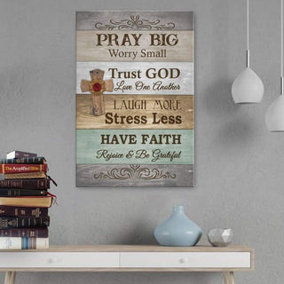 Trust God Love One Another - Matte Canvas, Gift for you, gift for her, gift for him, christian gift, unique religious gift