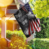 God faith over fear awareness and beliefs America Flag - House Flag
