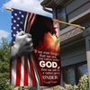 If we ever forget that we are One Nation Under God America Flag - House Flag