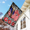 I Stand For The Flag And I Kneel Before God Christian America Flag - House Flag