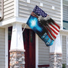 Faith Over Fear Blue Cross America Flag - House Flag